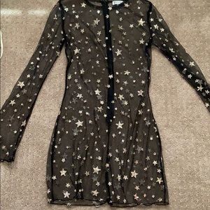 Black sheer festival dress